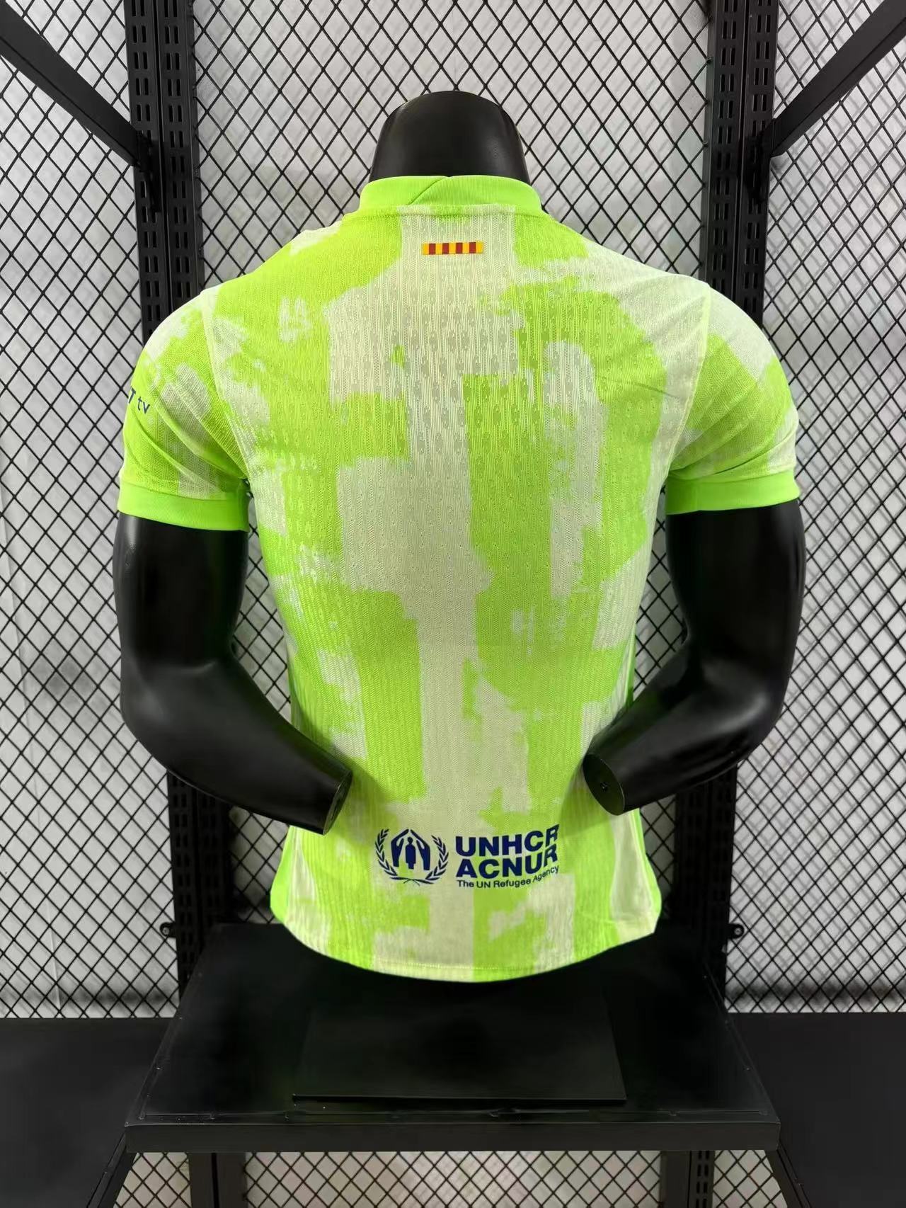 💛⚡ברצלונה 24/25 – חולצת חוץ שנייה בניאון מחשמל