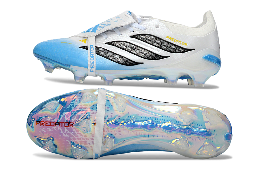 Predator Elite Tongue FG 26 – White/Blue Edition - נעלי אדידס