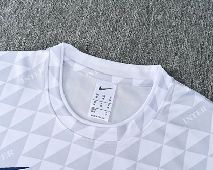 Inter Milan חליפת כדורגל קצרה אינטר מילאנו 2026/27 בצבע לבן