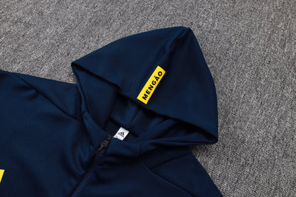 חליפת אימון Flamengo 25/26 – דגם ארוך עם קפוצ’ון (כחול רויאל)