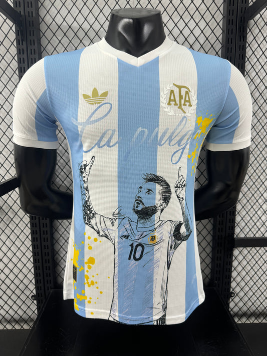 חולצת ארגנטינה מהדורה מיוחדת – La Pulga 2025/26 עיצוב מרהיב שמוקדש לליאו מסי